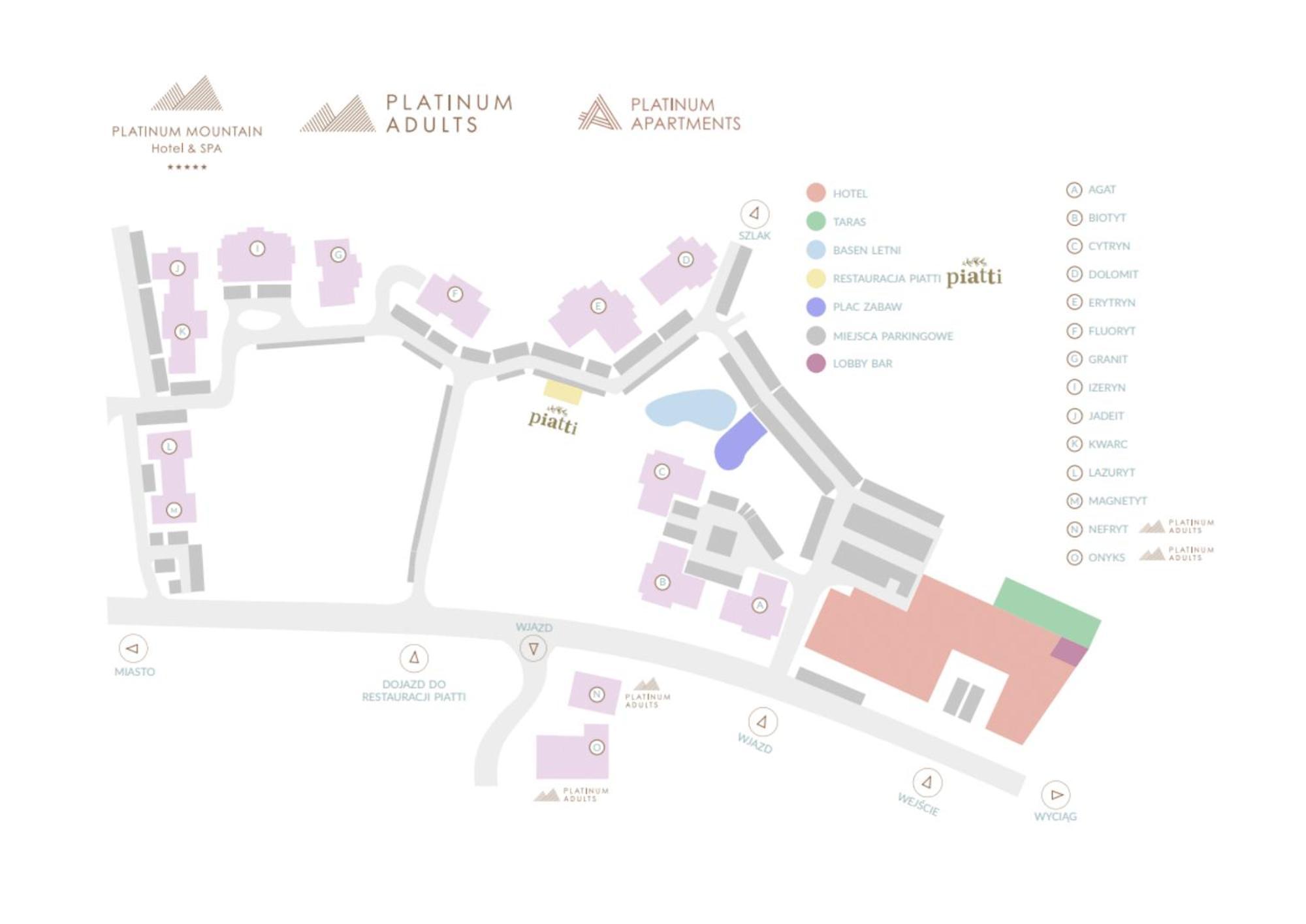 Platinum Mountain Hotel&Spa 斯克拉斯卡波伦巴 外观 照片 Site plan